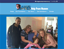 Tablet Screenshot of jakeshelpfromheaven.org